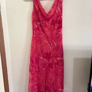 Elegant Pink Floral Dress